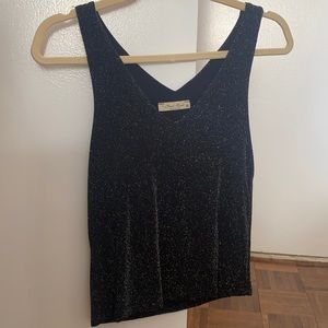 Black sparkly tank